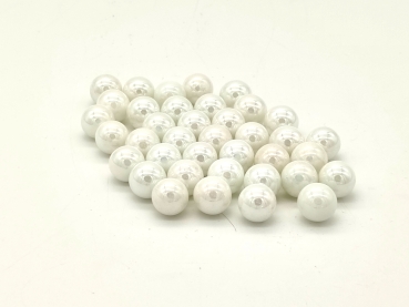 White pearl shiny 12mm